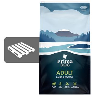 PrimaDog Adult, Lammas & Peruna, LAVA 36 x 10 kg