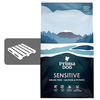 PrimaDog Adult Sensitive, Lohi & Peruna, Viljaton, LAVA 36 x 10 kg