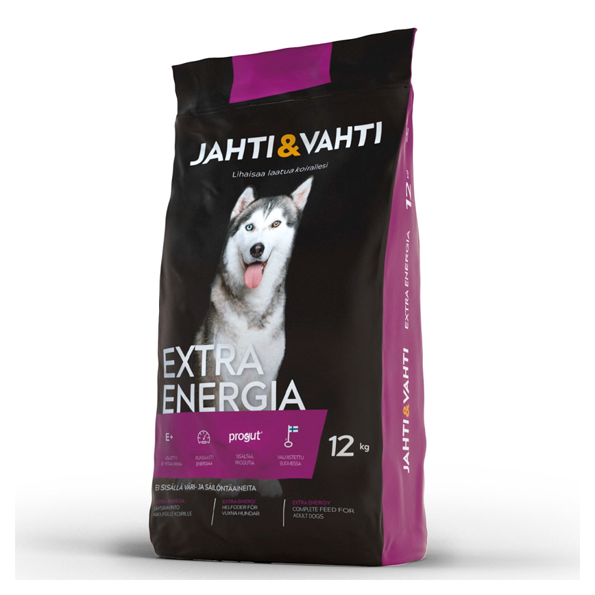 12 Kg Jahti & Vahti Extra Energia - Suomessa Valmistettu Koiranruoka ...