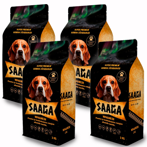 Saaga Mini & Medi 4 x 2 kg KOKO LAATIKKO