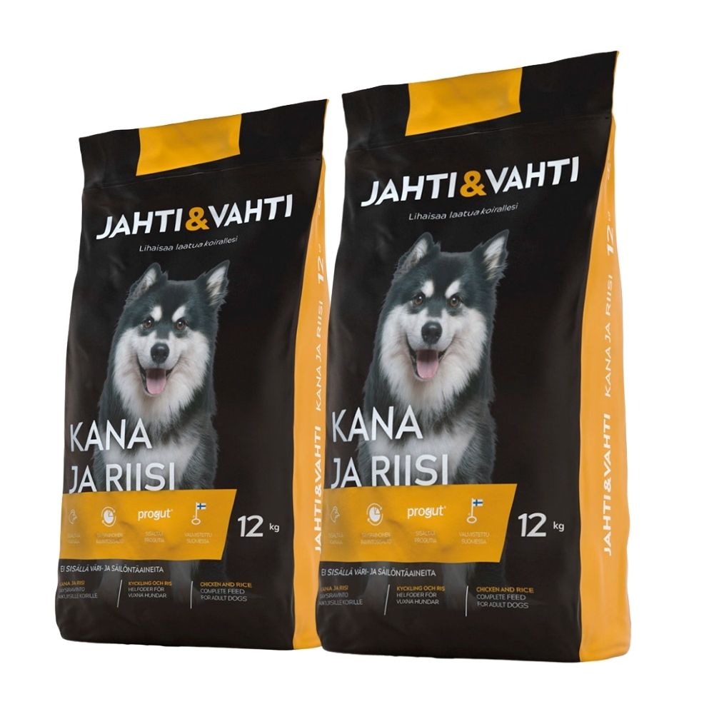Jahti & Vahti Kana ja Riisi 2 x 12 kg