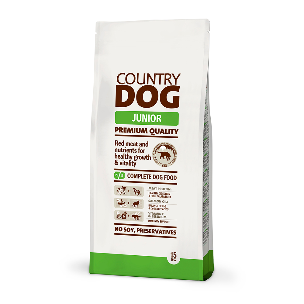 Country Dog Junior, 15 kg