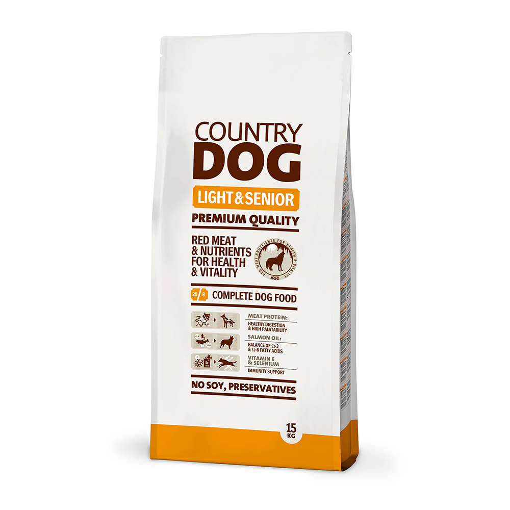 Country Dog Light & Senior, 15 kg