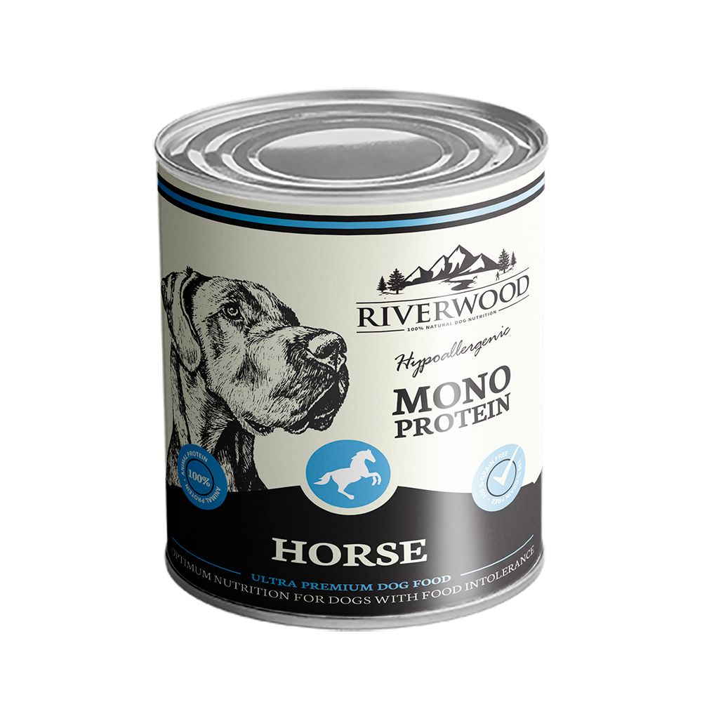 400 g Riverwood Mono Protein Hevonen, säilyke