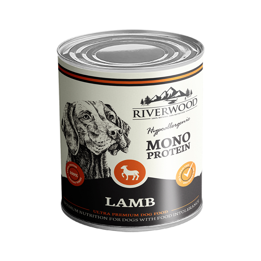 400 g Riverwood Mono Protein Lammas, säilyke