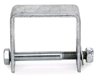 U-mallinen kiinnike neliöputkiseen tarhaan