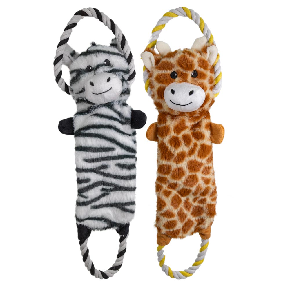 Boogie Koiranlelu letkeä Savannin eläin köysilenkeillä, 43 cm 