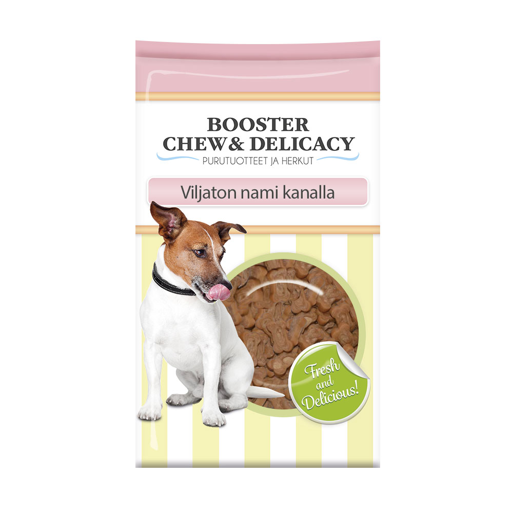 Booster Chew & Delicacy Viljaton nami kanalla, 200 g