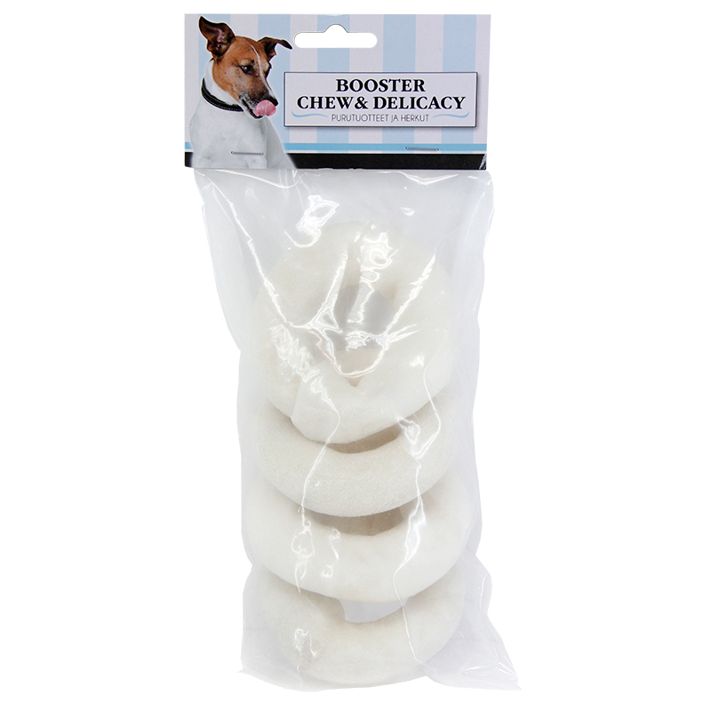 Booster Chew & Delicacy Kevytdonitsi, Mini 7cm, 4kpl