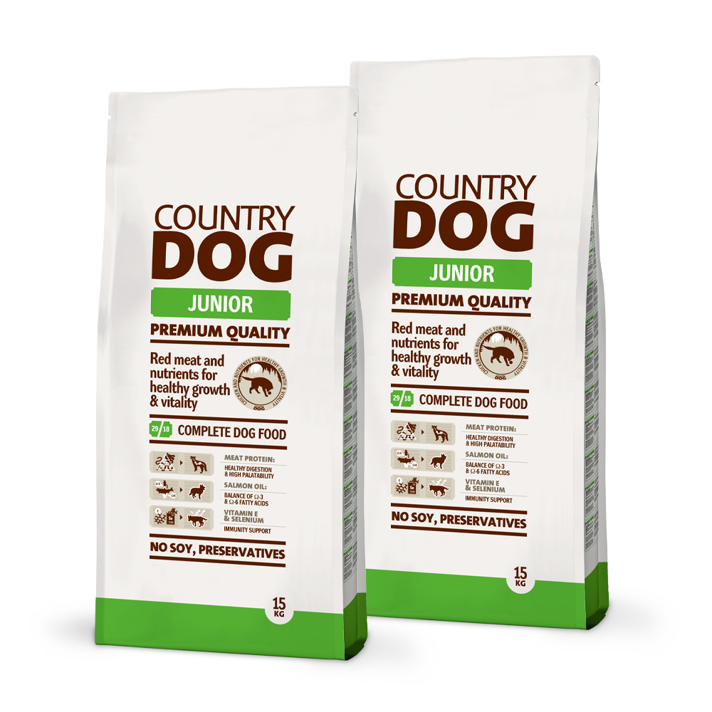 2 x 15 kg Country Dog Junior