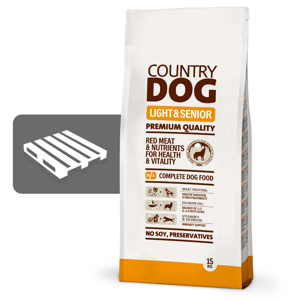 LAVA 24 x 15 kg Country Dog Light & Senior