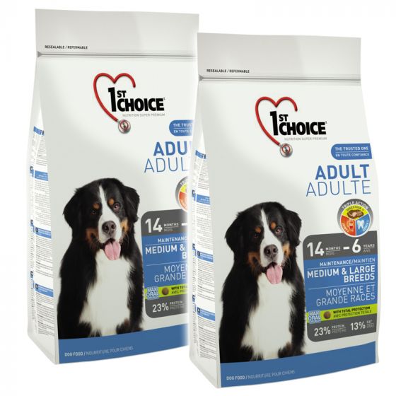 1st Choice Adult Medium & Large 2 x 15 kg
