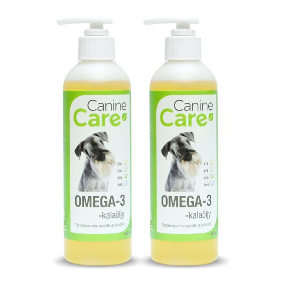 CanineCare Omega-3 -kalaöljy 2 x 250 ml