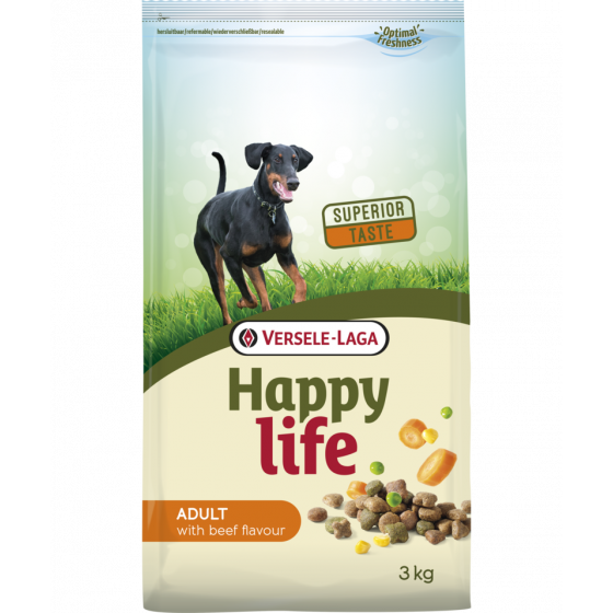 Versele-Laga Happy Life Adult with Beef Flavour 15 kg