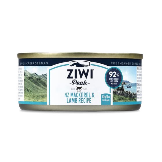 ZiwiPeak kissa Uuden-Seelannin makrilli & lammas 85 g - 6 kpl