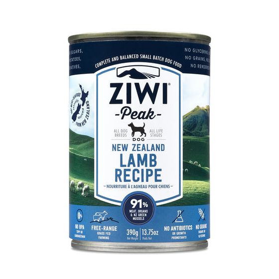 ZiwiPeak Uuden-Seelannin lammas 390 g - 6 purkkia