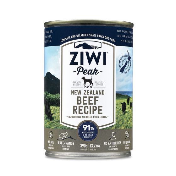 ZiwiPeak Uuden-Seelannin nauta 390 g - 6 purkkia