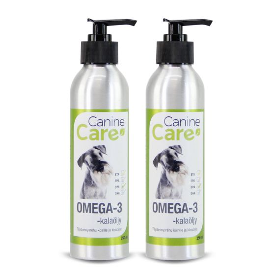 CanineCare Omega-3 -kalaöljy 2 x 250 ml