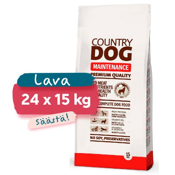 Lava Country Dog Premium Maintenance, 24 x 15 kg 