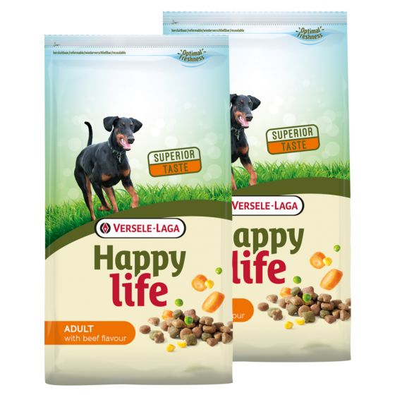 Versele-Laga Happy Life Adult with Beef Flavour 2 x 15 kg