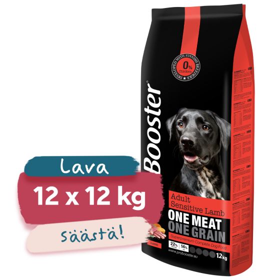 LAVA 12 x 12 kg ProBooster Adult Sensitive Lamb