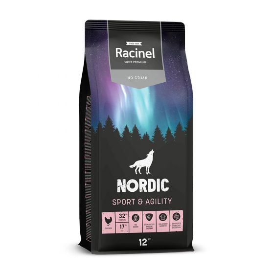 Racinel Nordic Sport & Agility Chicken, Kana 12 kg