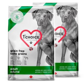 1st Choice Grain Free Medium & Large 2 x 12 kg, Parasta ennen 7.10.2023