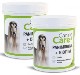 CanineCare Panimohiiva ja Biotiini, 2 x 300 g, Päiväystuote 12.12.2023