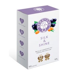 BerryOMG Silk & Shine, iholle & turkille,  90 kaps.