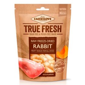 Carnilove True Fresh Jänis & kurpitsa, pakastekuivattu herkku koirille & kissoille, 40 g