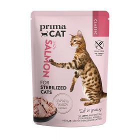 PrimaCat Classic Lohta kastikkeessa kissanruoka steriloiduille kissoille, 85 g