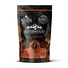 Riverwood Grillmaster Kalkkuna-lohikiekko, makupalat koirille, 100 g