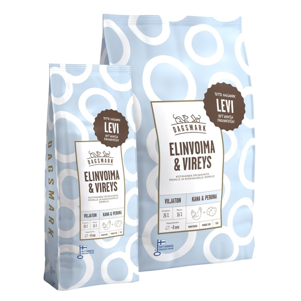 Dagsmark ELINVOIMA & VIREYS vehnätön kana-peruna - valitse koko