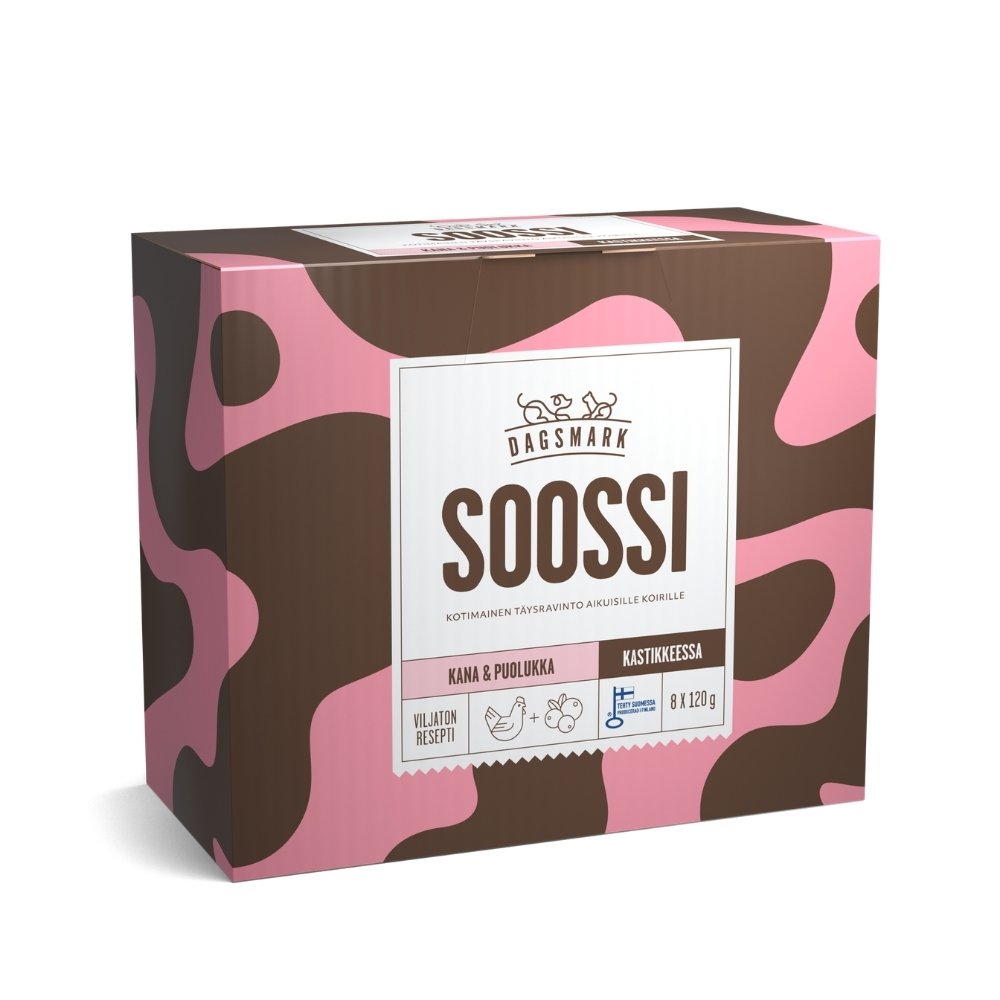 Dagsmark SOOSSI kana-puolukka kastikkeessa 8 x 120 g