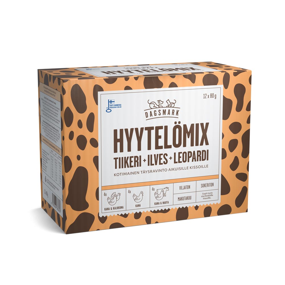 Dagsmark HYYTELÖMIX kissoille 12 x 80 g