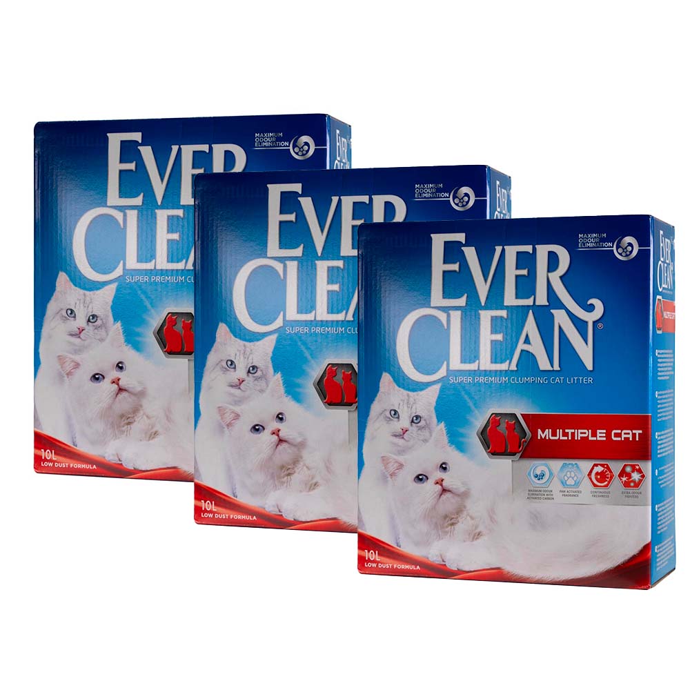 Ever Clean Multiple Cat 3 x 10l Triplapakkaus