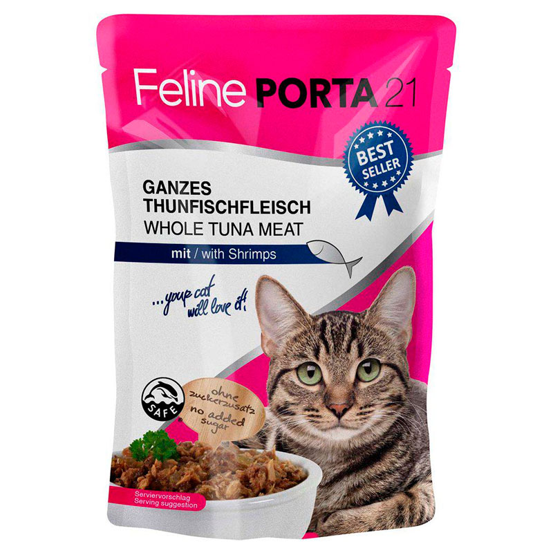 Feline Porta 21 Tonnikala ja katkarapu, 100 g