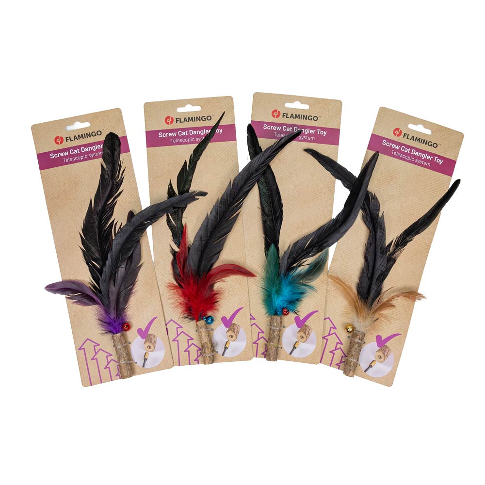 Flamingo Plomo matatabi-höyhenlelu kissalle