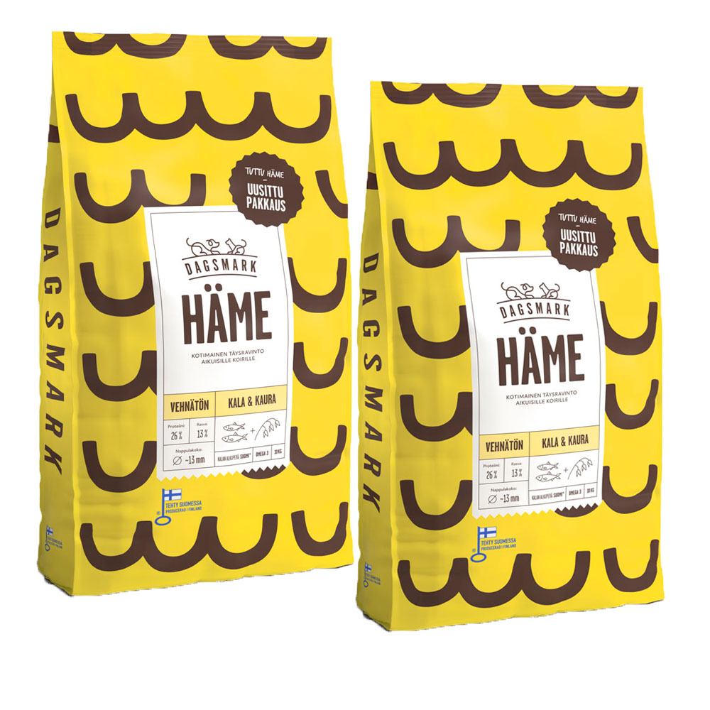 2 x 10 kg Dagsmark HÄME vehnätön kala-kaura
