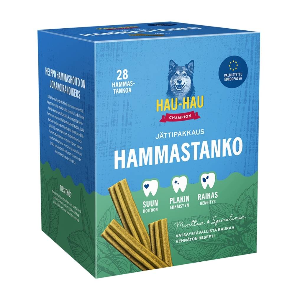 Hau-Hau Champion Hammastanko 28kpl 800g 