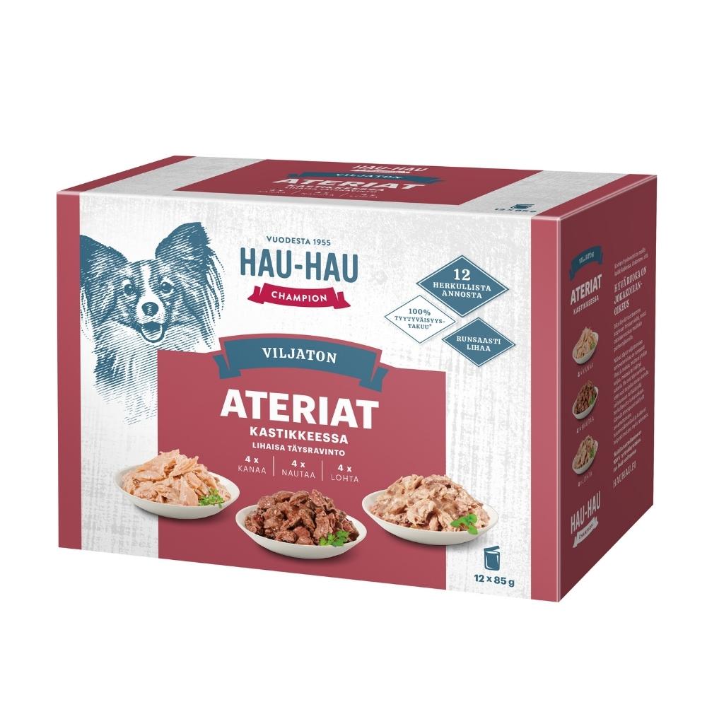 Hau-Hau Champion Viljaton annosaterialajitelma kastikkeessa 12 x 85 g 