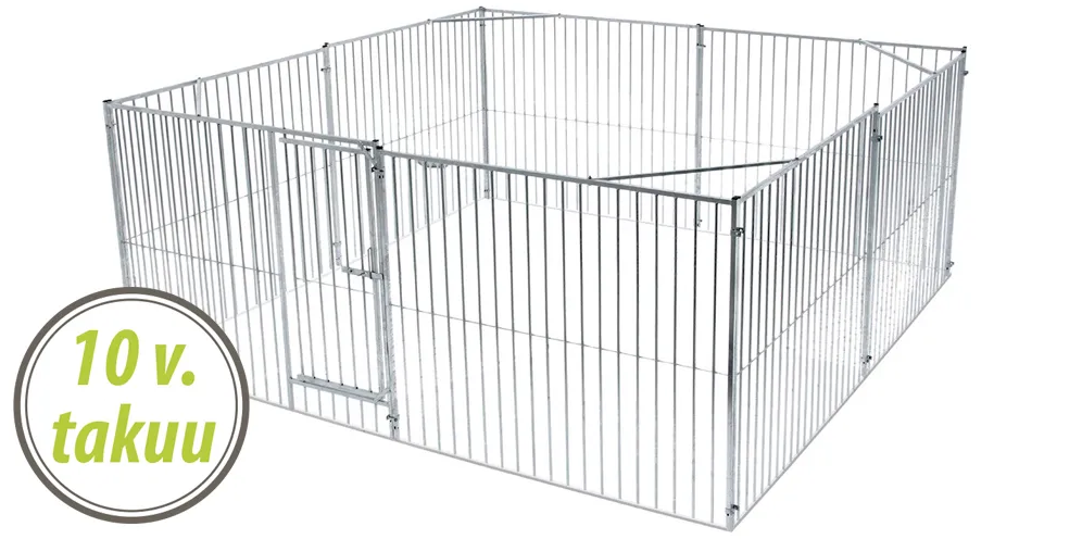 Jämpti MAXI Kalteri koiratarha 6 x 4 m + KAUPAN PÄÄLLE Lämmitettävä kuppi