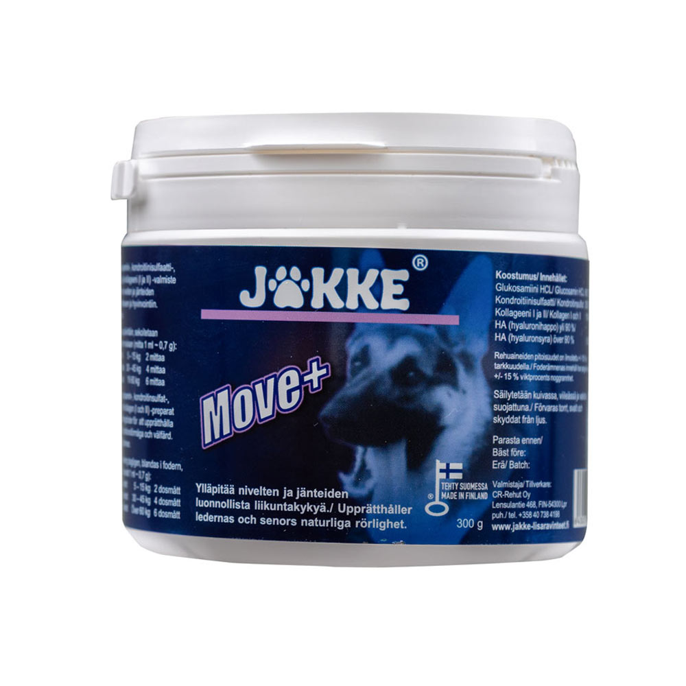 JAKKE Move+, täydennysrehu koirille 300g
