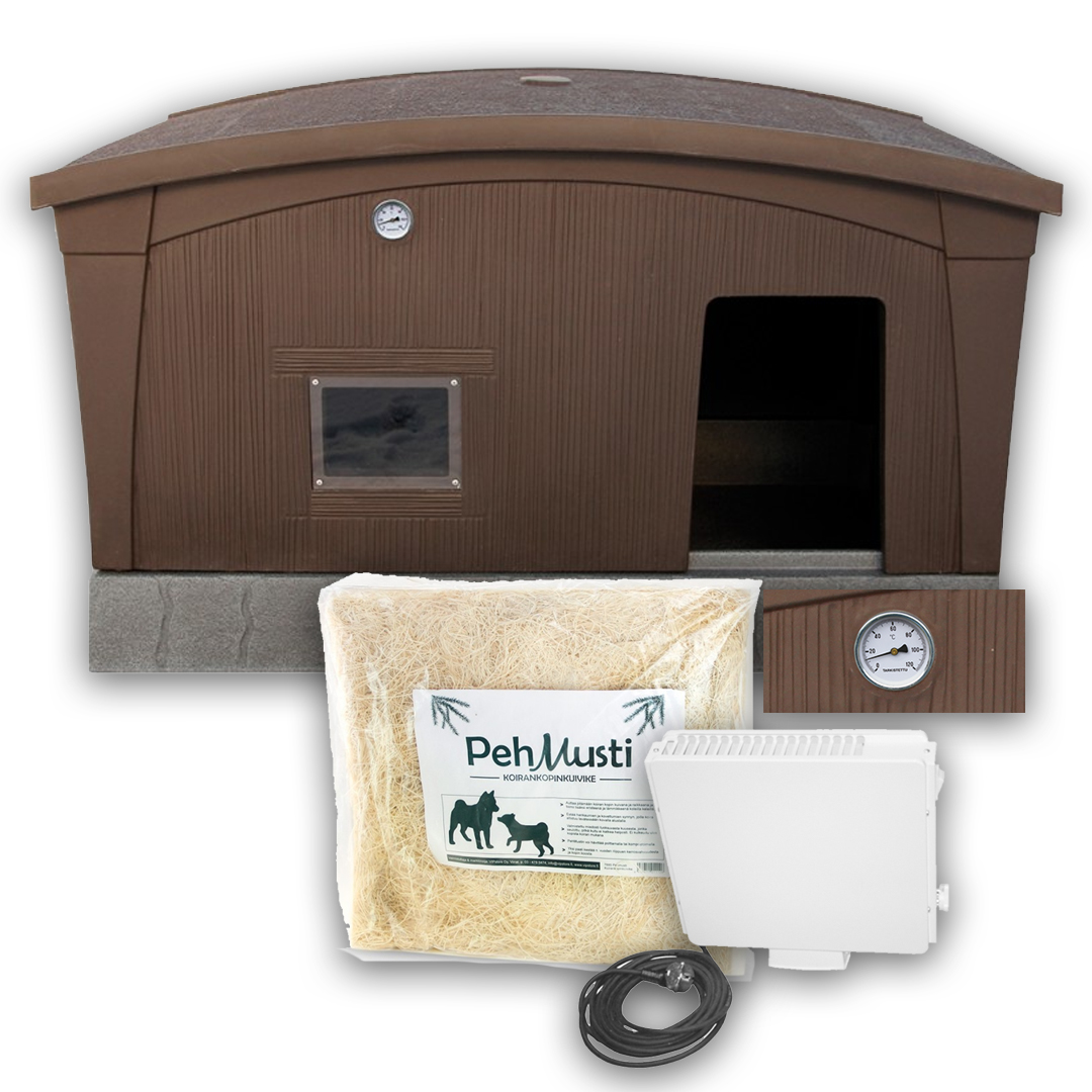 Jämpti Lämpöeristetty koirankoppi + lisätarvikkeet