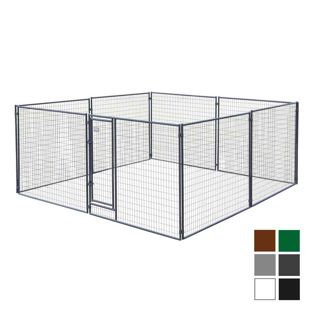 Jämpti Pro Medi, sinkitty + maalattu koiratarhapaketti 4 x 4 m (1 + 7, 185 cm)