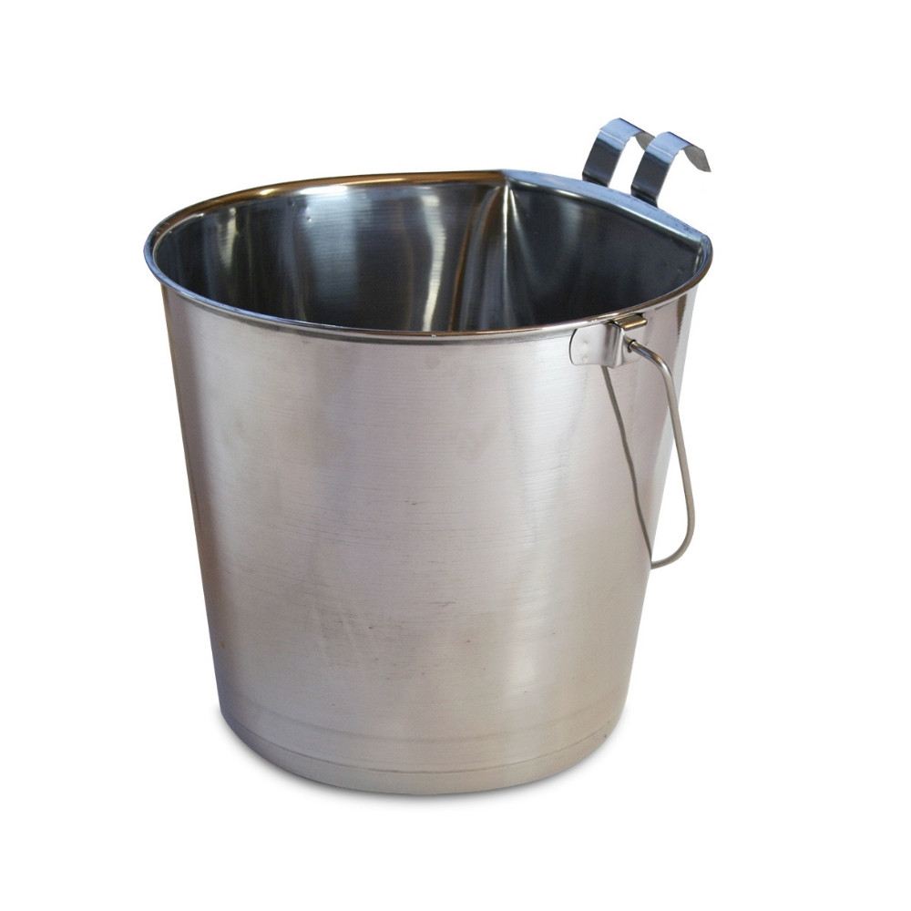 Metallinen sanko litteällä takaseinällä - Eri kokoja