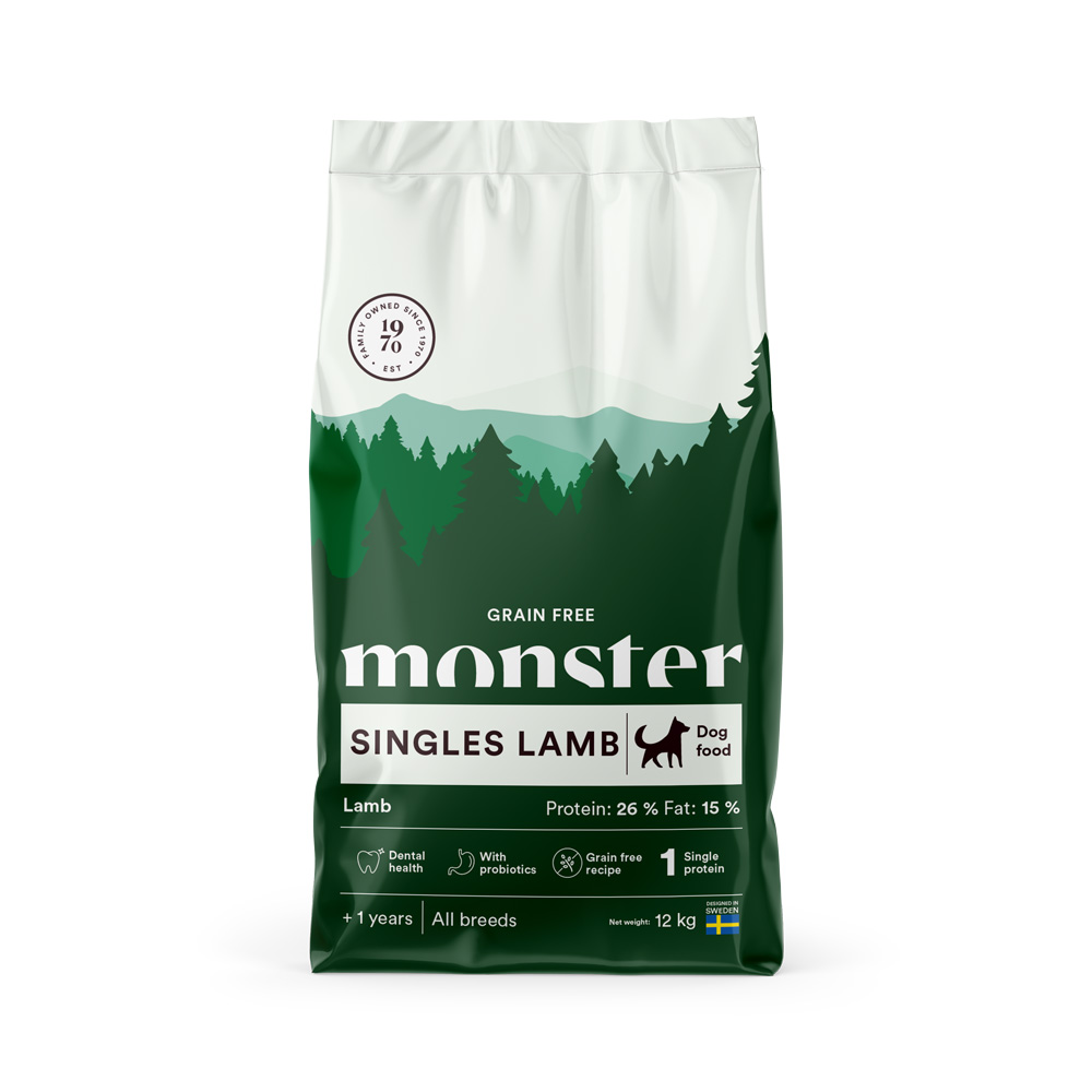 Monster Dog GF Singles Lamb 12 kg