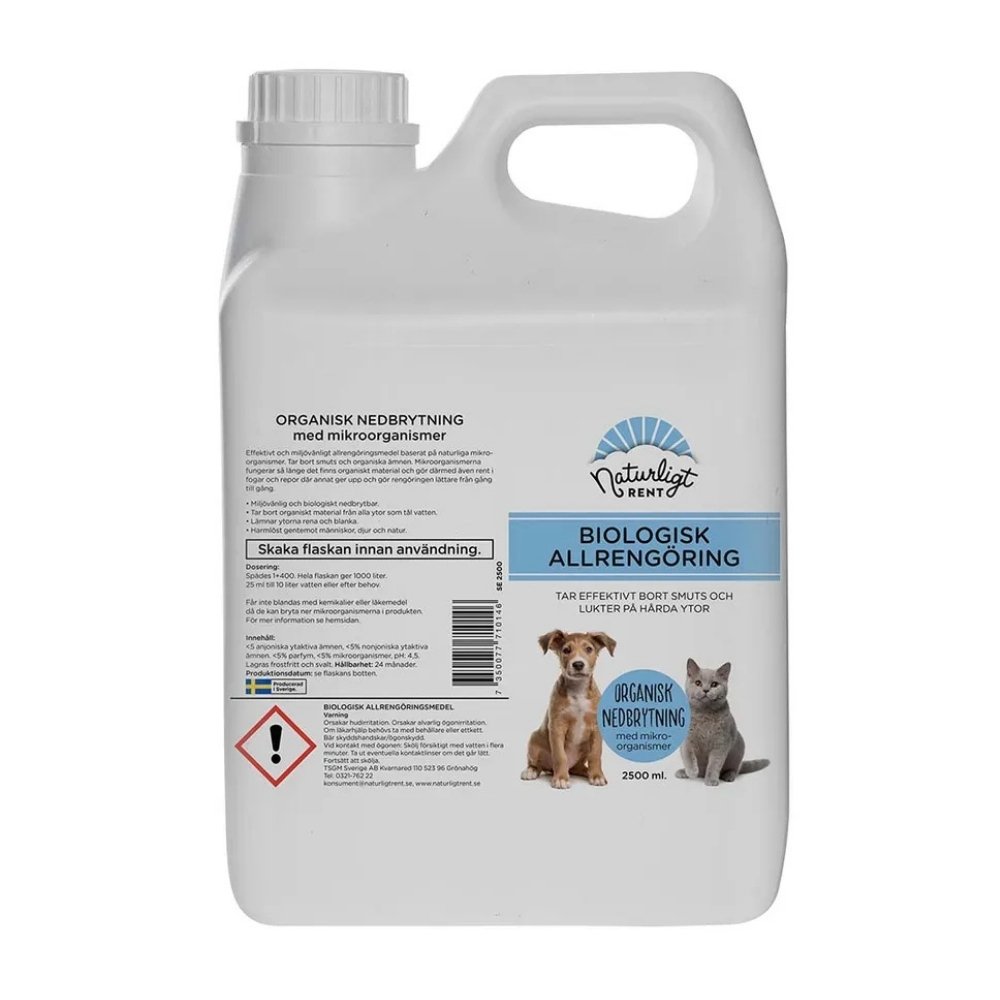 Naturligt Rent biologinen yleipuhdistusaine 2500 ml