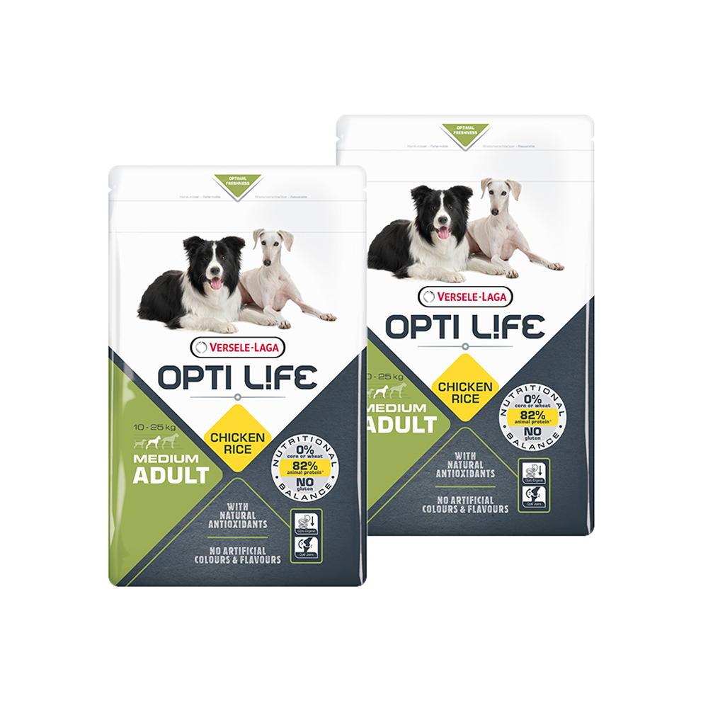Opti Life Adult Medium 2 x 12,5 kg