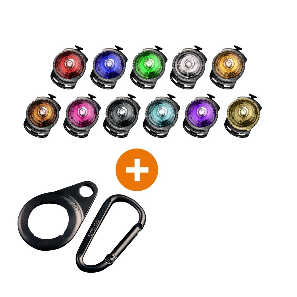 Orbiloc Dual turvavalo + Orbiloc Carabiner hakakiinnike